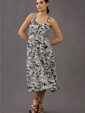 Anthropologie Printed Midi Dress
